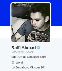 Twit Raffi ahmad